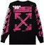 Order Off-White Impressionism' Diag Stencil Sweatshirt Black/Pink/White