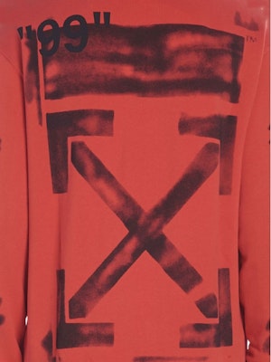 Off-White Impressionism' Diag Stencil Sweatshirt Red/Black Lookbook Off-White Impressionism' Diag Stencil Sweatshirt Red/Black