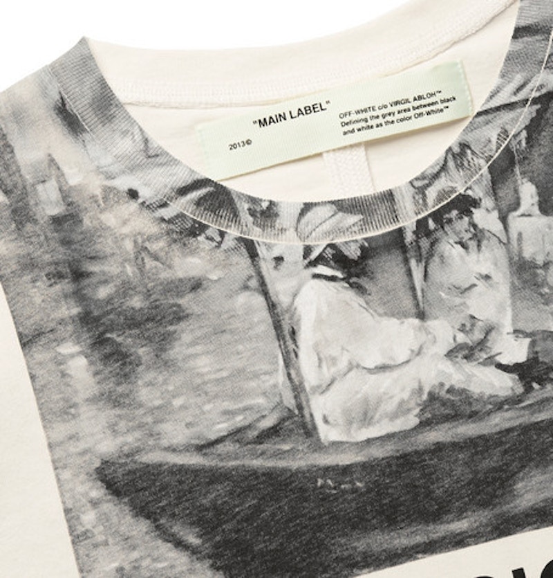 Off-White Impressionism' Graphic Print T-Shirt Off-White/Tonal Grey 圖 2