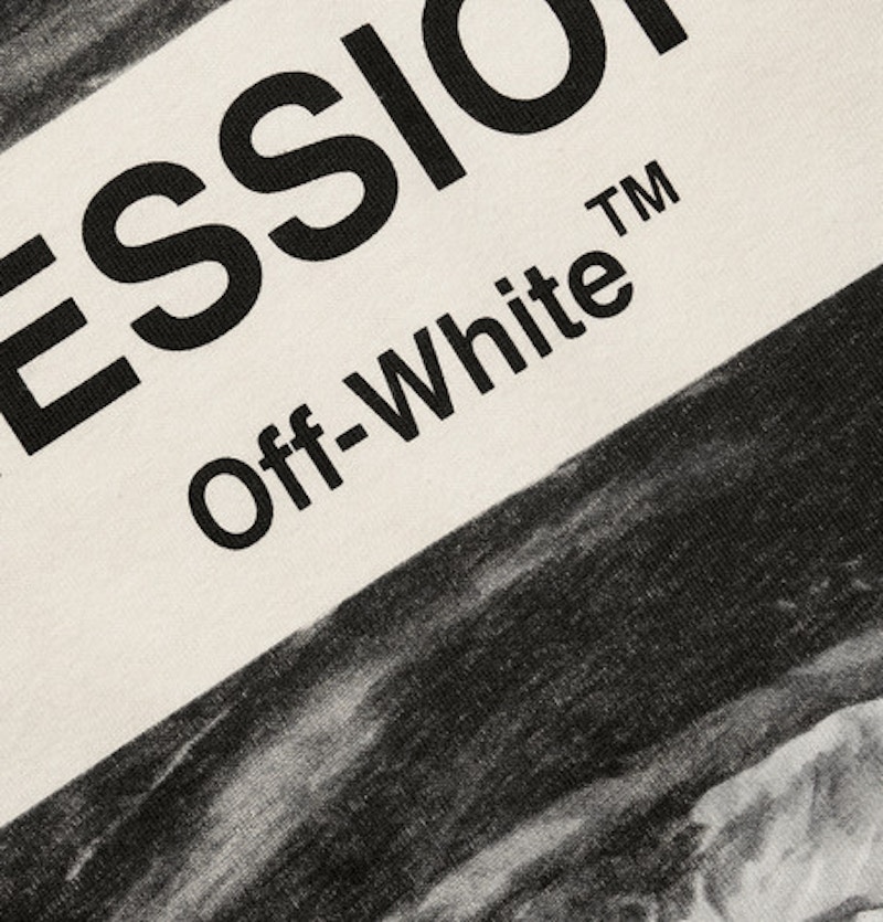 Off-White Impressionism' Graphic Print T-Shirt Off-White/Tonal Grey 圖 3