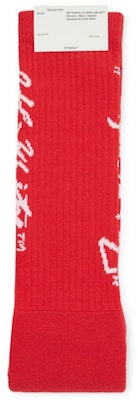 Off-White Impressionism' Logo Intarsia Stretch Socks (SS19) Red/White Order Off-White Impressionism' Logo Intarsia Stretch Socks (SS19) Red/White