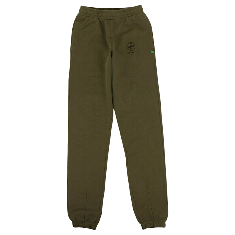 Off-White Impressionism Back Print Sweatpants Olive