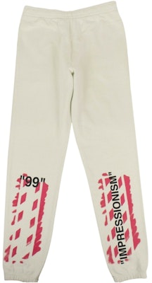 Off-White Impressionism Back Print Sweatpants White Order Off-White Impressionism Back Print Sweatpants White