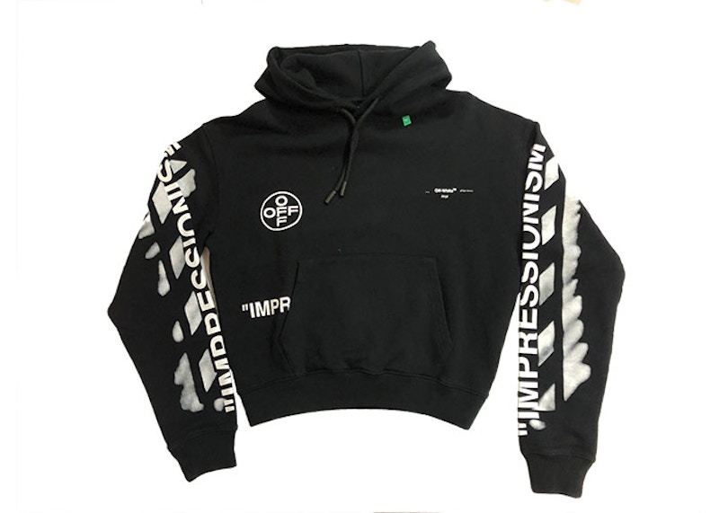 Buy Sudadera Off-White Impressionism Diag Stencil Negro/Blanco
