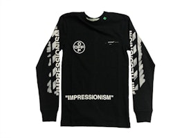 Off-White Impressionism Diag Stencil L/S Tee Black/White Off-White Impressionism Diag Stencil L/S Tee Black/White
