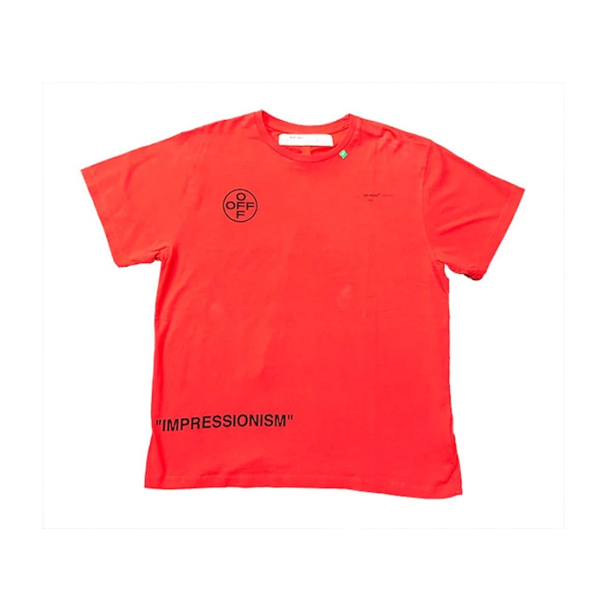 Comprar Off-White Impressionism Diagonal Stencil Tee Red Novelship