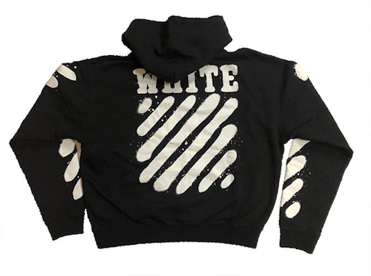 Off-White Incomplete Spray Paint Hoodie Black Order Off-White Incomplete Spray Paint Hoodie Black