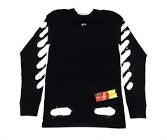 Off-White Incomplete Spray Paint L/S Tee Black Off-White Incomplete Spray Paint L/S Tee Black