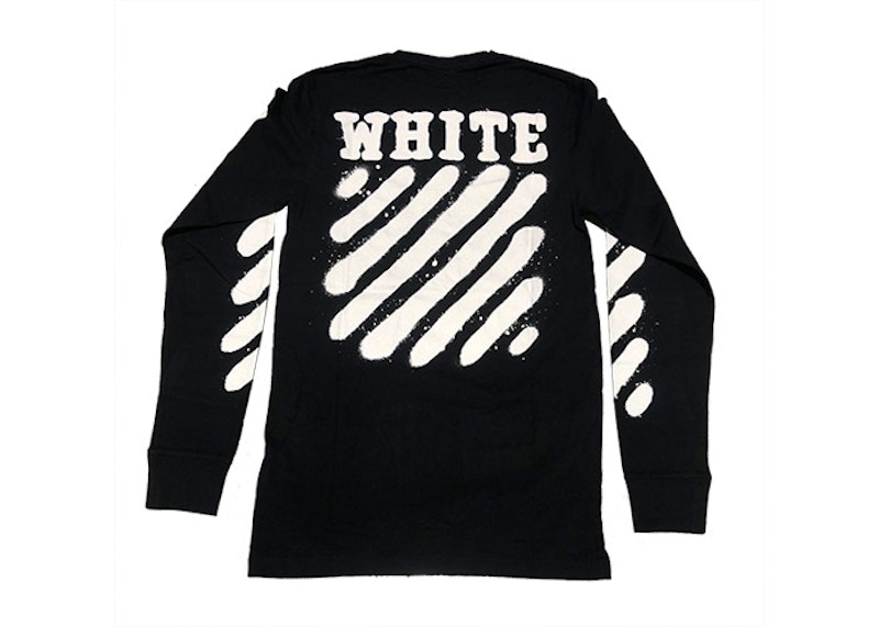 Off-White Incomplete Spray Paint L/S Tee Black 圖 2