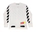 Buy Camiseta Off-White Spray Paint Incompleto Manga Larga Blanca