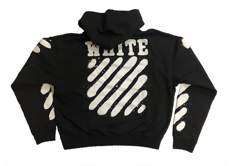 OFF-WHITE Incomplete Spray Paint OS Hoodie Black 圖 2