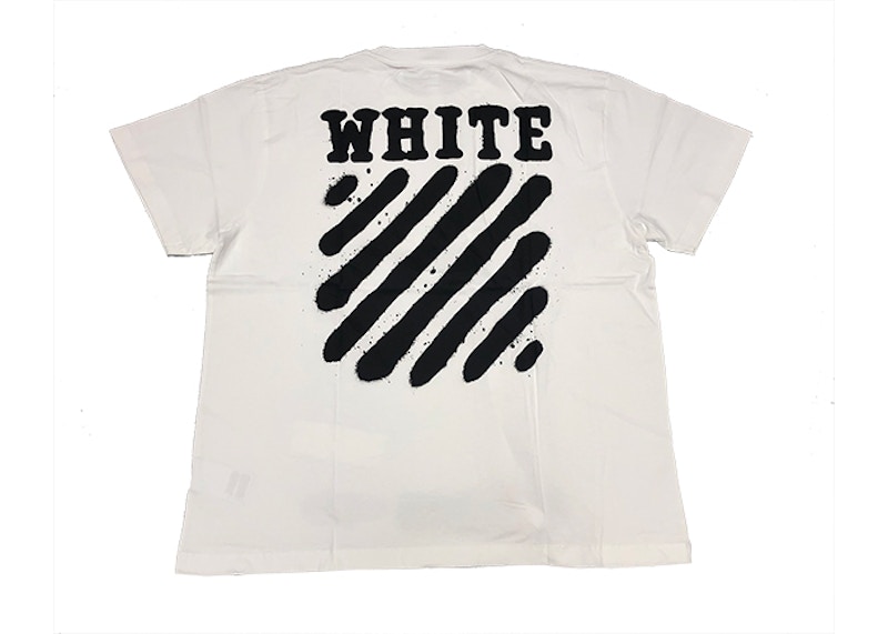 OFF-WHITE Incomplete Spray Paint Tee White 圖 2