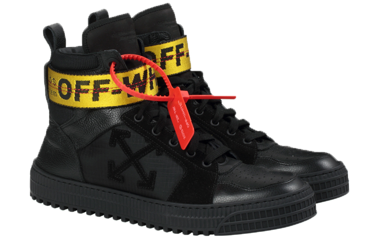 Lookbook OFF-WHITE 黑色高筒運動鞋