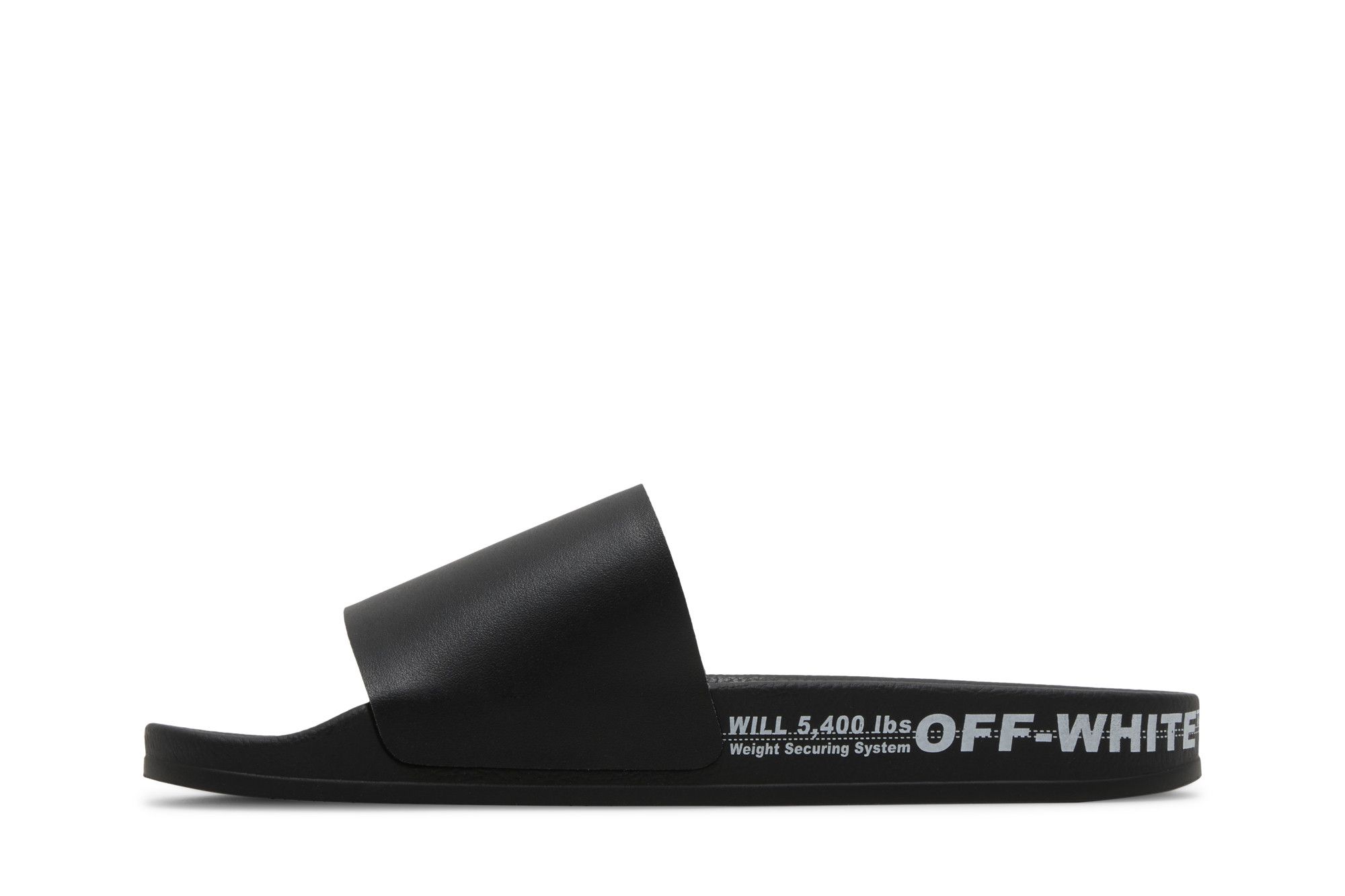 Off-White Industrial Belt Sliders 'Black' 圖 3