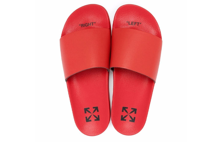 Off-White Industrial Belt Sliders 'Red' 圖 4