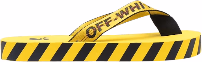 Off-White Industrial Flip Flops 'Logo Tape - Yellow' 2022 OMIC002C99MAT001-1810 Off-White Industrial Flip Flops 'Logo Tape - Yellow' 2022 OMIC002C99MAT001-1810