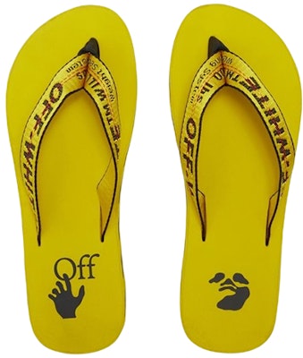 Chanclas Off-White Industrial 'Logo Tape - Amarillo' 2022 OMIC002C99MAT001-1810 Lookbook Chanclas Off-White Industrial 'Logo Tape - Amarillo' 2022 OMIC002C99MAT001-1810