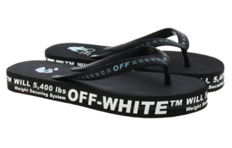 Off-White Industrial Flip Flops 'Weight Securing System - Black' 圖 3