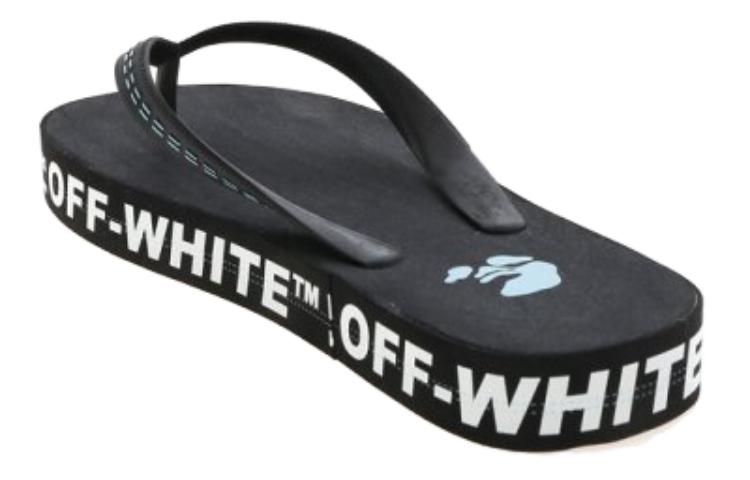 Off-White Industrial Flip Flops 'Weight Securing System - Black' 圖 4