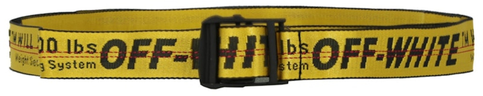 OFF-WHITE Industrial Logo Belt Yellow Buy OFF-WHITE Industrial Logo Belt Yellow
