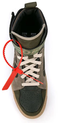 Off-White Industriële Panelen Leren Suède Hoge Sneakers Legergroen. OMIA102R198000014343 Purchase Off-White Industriële Panelen Leren Suède Hoge Sneakers Legergroen. OMIA102R198000014343