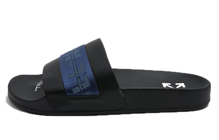 Off-White Industrial Sliders 'Black Blue' OMIC001S21MAT0031045