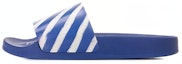 Buy Off-White Industrial Sliders 'Diagonal Stripe - Blue' OMIC001S21MAT002 4501