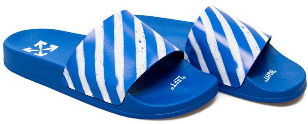 Off-White Industrial Sliders 'Diagonal Stripe - Blue' OMIC001S21MAT002 4501 Order Off-White Industrial Sliders 'Diagonal Stripe - Blue' OMIC001S21MAT002 4501