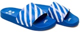Order Off-White Industrial Sliders 'Diagonal Stripe - Blue' OMIC001S21MAT002 4501