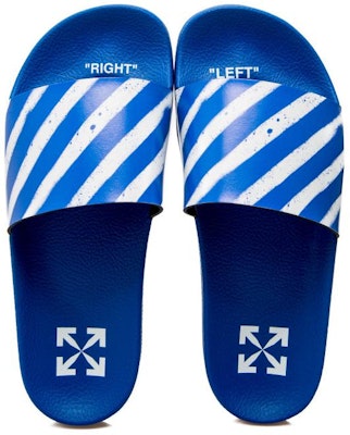 Off-White Industrial Sliders 'Diagonal Stripe - Blue' OMIC001S21MAT002 4501 Shop Off-White Industrial Sliders 'Diagonal Stripe - Blue' OMIC001S21MAT002 4501