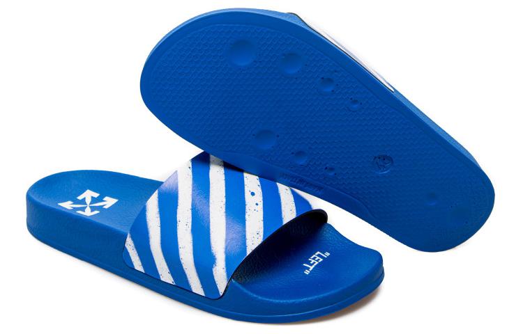 Purchase Off-White Industrial Sliders ''Diagonal Stripe - Blauw'' OMIC001S21MAT002 4501