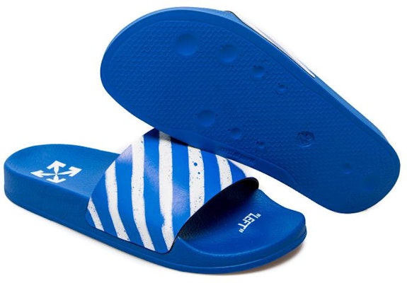 Off-White Industrial Sliders 'Diagonal Stripe - Blue' OMIC001S21MAT002 4501 Purchase Off-White Industrial Sliders 'Diagonal Stripe - Blue' OMIC001S21MAT002 4501