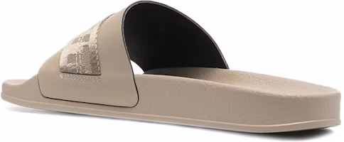 Shop 白色橫條工業風拖鞋 '棕褐色' OMIC001R21MAT002 1761