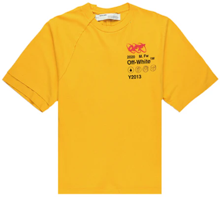 오프-화이트 인더스트리얼 Y013 리콘 옐로우 로고 래글런 티셔츠 남성용 OMAA078F191850166010 Buy 오프-화이트 인더스트리얼 Y013 리콘 옐로우 로고 래글런 티셔츠 남성용 OMAA078F191850166010