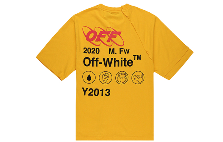 OFF-WHITE Industrial Y013 Recon Yellow Raglan Logo T-shirt Men OMAA078F191850166010 圖 3