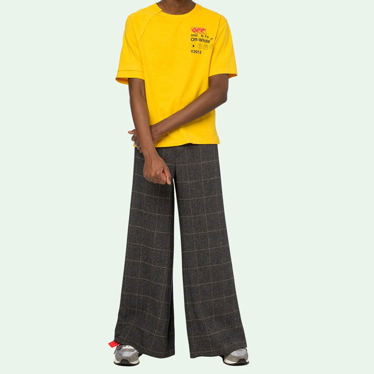 OFF-WHITE Industrial Y013 Recon Yellow Raglan Logo T-shirt Men OMAA078F191850166010 圖 4