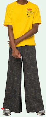 오프-화이트 인더스트리얼 Y013 리콘 옐로우 로고 래글런 티셔츠 남성용 OMAA078F191850166010 Shop 오프-화이트 인더스트리얼 Y013 리콘 옐로우 로고 래글런 티셔츠 남성용 OMAA078F191850166010