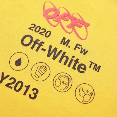 Off-White Industrial Y013 T-Shirt Yellow/Multicolor Lookbook Off-White Industrial Y013 T-Shirt Yellow/Multicolor