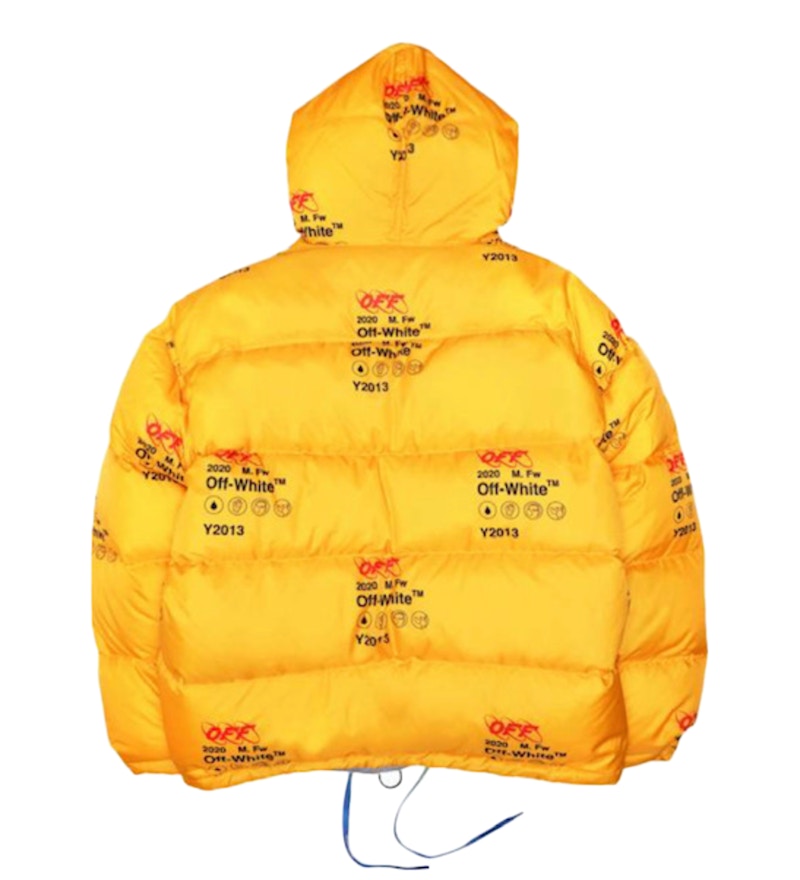 OFF-WHITE Industrial Zipped Puffer Jacket Yellow 圖 2