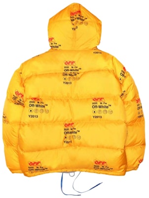 Jaket Puff Zip Off-White Industrial Kuning Order Jaket Puff Zip Off-White Industrial Kuning