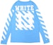 Lookbook OFF-WHITE 初宗13字母条纹长袖T恤蓝色男女同款 AU2001-03-03