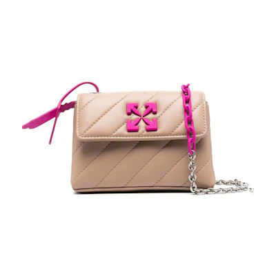 OFF-WHITE Jackhammer 17 Crossbody Bag Sand Beige/Pink