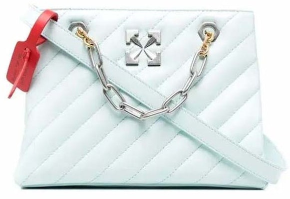 Bolso Tote OFF-WHITE Jackhammer 25 Logo Placa Azul Claro Buy Bolso Tote OFF-WHITE Jackhammer 25 Logo Placa Azul Claro