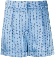 Off-White Jacquard Logo Shorts Light Blue Off-White Jacquard Logo Shorts Light Blue