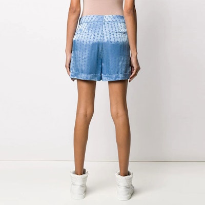 Off-White Jacquard Logo Shorts Light Blue Lookbook Off-White Jacquard Logo Shorts Light Blue