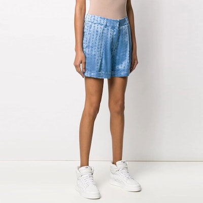 Off-White Jacquard Logo Shorts Light Blue Shop Off-White Jacquard Logo Shorts Light Blue