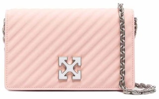 OFF-WHITE Jitney 0.5 Quilted Crossbody Pink OFF-WHITE Jitney 0.5 Quilted Crossbody Pink