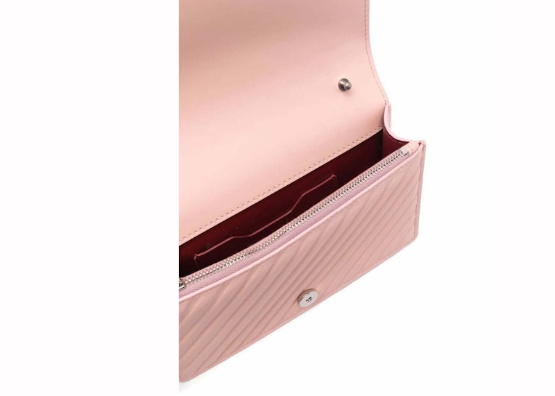 Lookbook OFF-WHITE Jitney 0.5 粉色菱格纹斜挎包