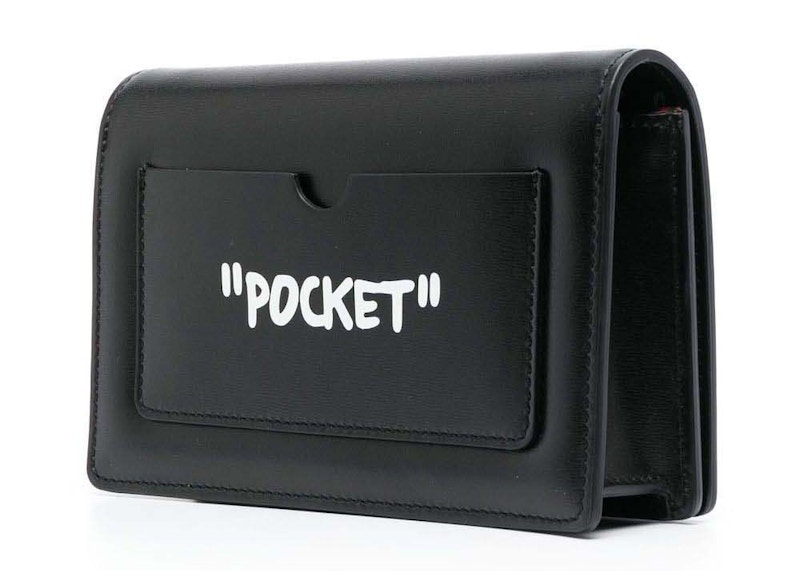 Order OFF-WHITE Jitney 0.5 肩挎包 黑白款 经典文字设计