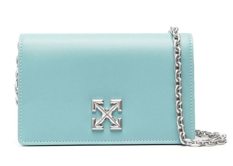 OFF-WHITE Jitney 0.5 Shoulder Bag Light Blue/Grey